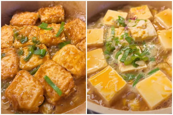 Menu tahu siram dengan bahan dasar cuma Rp15.000.