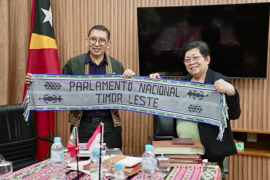 Menteri Kebudayaan Fadli Zon dengan Ketua Parlemen Timor Leste.