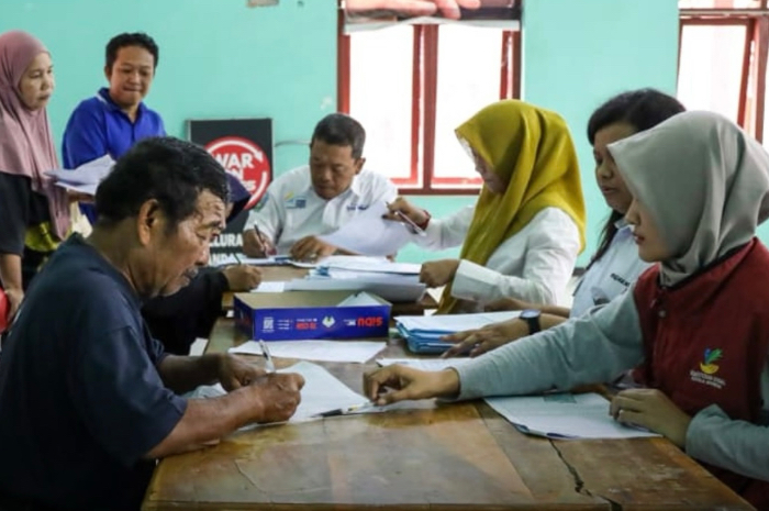 Ilustrasi penyaluran bansos PKH BPNT