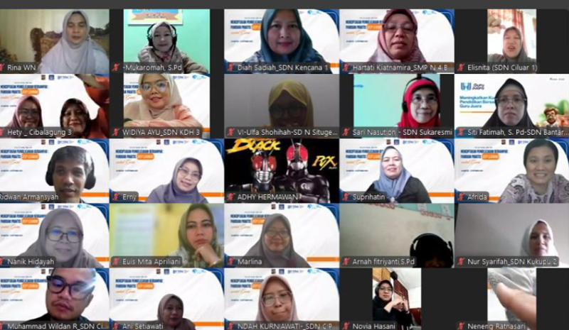 Tangkapan layar pelaksanaan workshop pendidikan yang digelar IGI Kota Bogor.