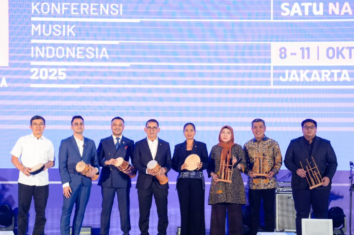 Pembukaan Konferensi Musik Indonesia 2025 di Jakarta.