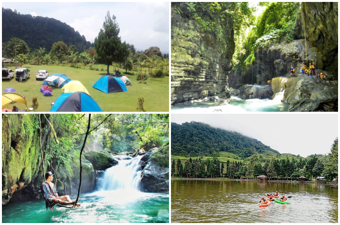 Sejumlah tempat wisata di kawasan Megamendung, Kabupaten Bogor.