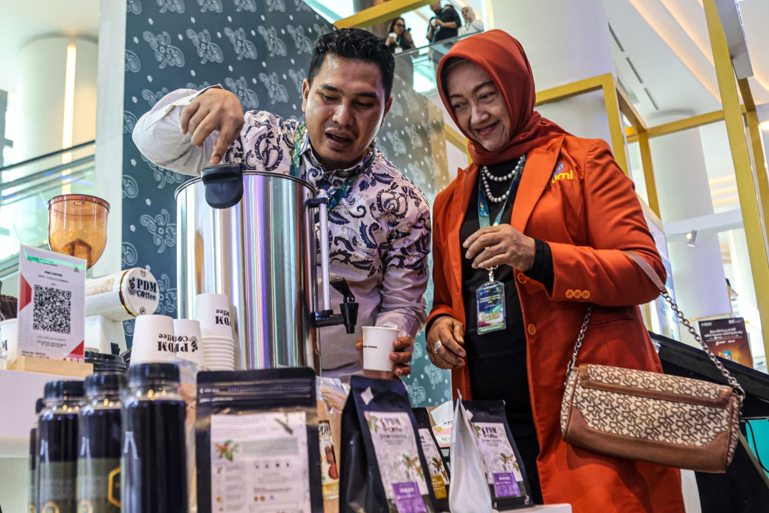 JENIS ARABIKA: Pondok Pesantren Darul Mursyid di Sipirok, Sumatera Utara, mengembangkan unit usaha kopi yang dipasarkan dengan nama PDM Coffee.