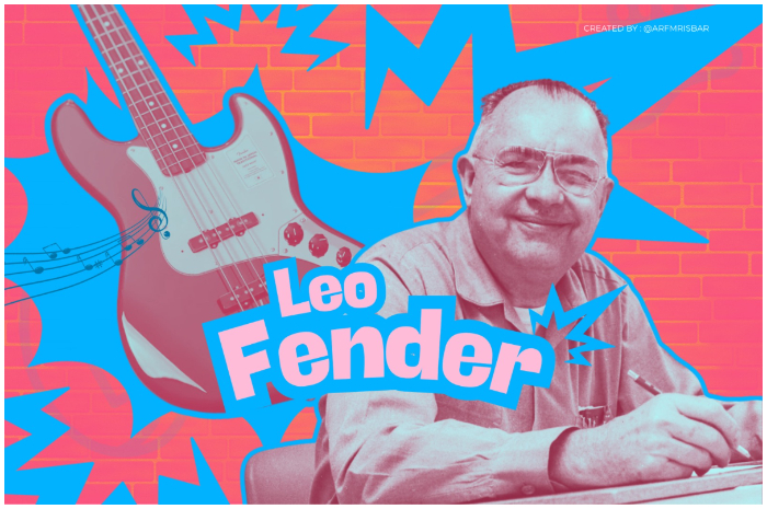 Clarence Leonidas Leo Fender, pencipta instrumen bass elektrik.
