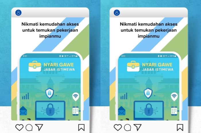 Tampilan aplikasi Nyari Gawe.
