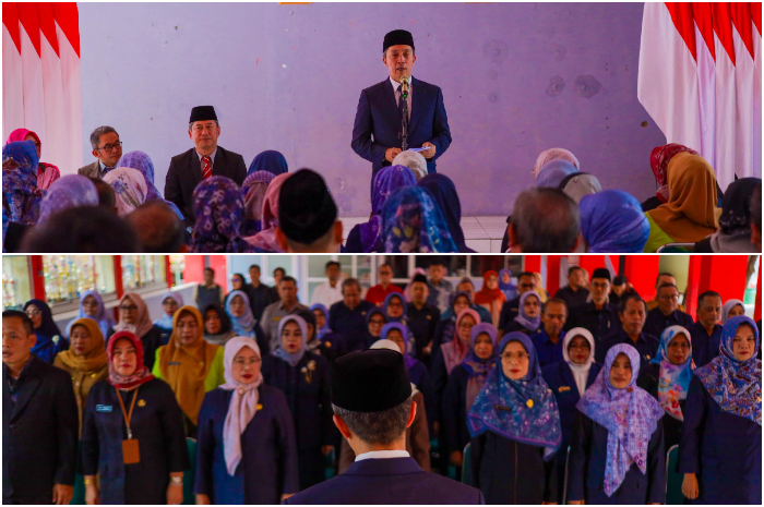 Wali Kota Bogor Dedie A Rachim melantik 42 kepala Sekolah Dasar (SD) dan 7 kepala Sekolah Menengah Pertama (SMP) di lingkungan Pemkot Bogor.