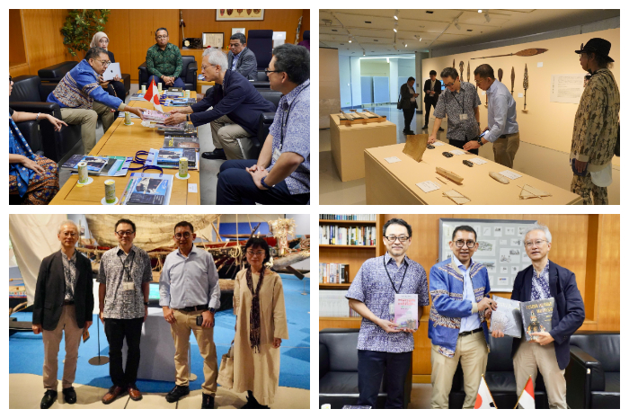 Menteri Kebudayaan Republik Indonesia, Fadli Zon, saat melakukan kunjungan ke National Museum of Ethnology (Minpaku) di Osaka, Jepang.