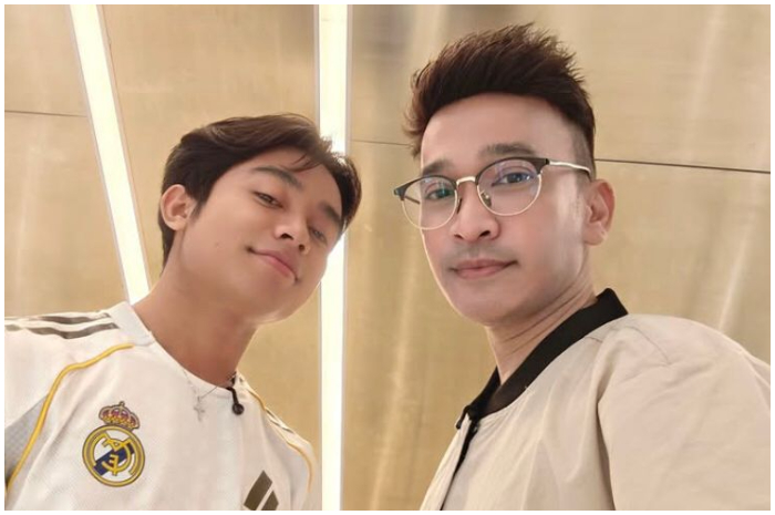 Ruben Onsu dan putranya, Bertrand Peto