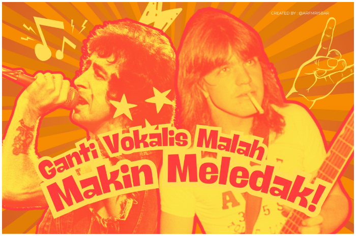 Ilustrasi band legendaris dunia yang sudah ganti vokalis.