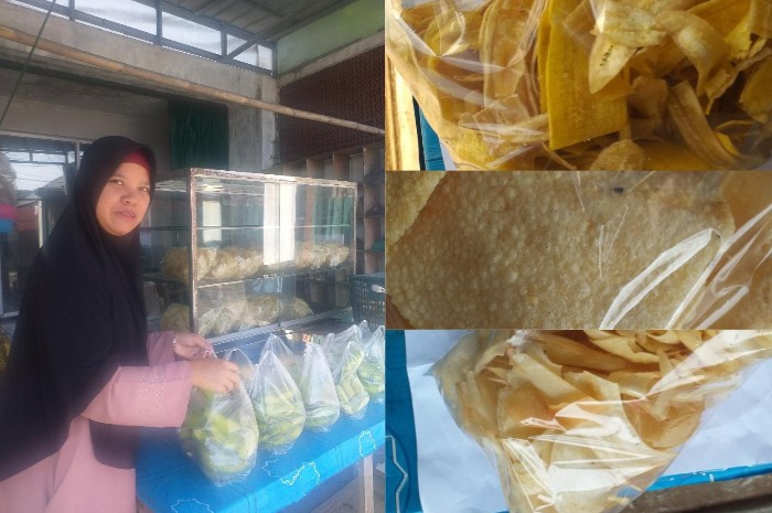 Keripik Umi Arul rasa original sangat enak.