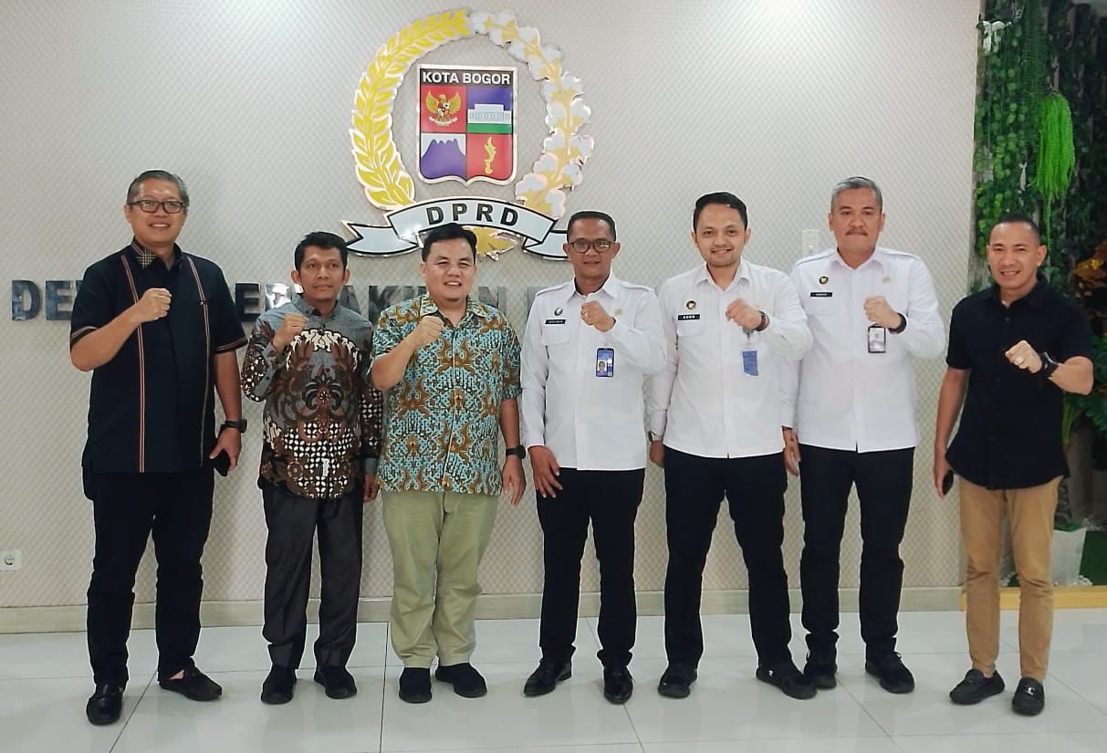 Pimpinan DPRD Kota Bogor saat menerima kunjungan Kalapas Kelas IIA Bogor.