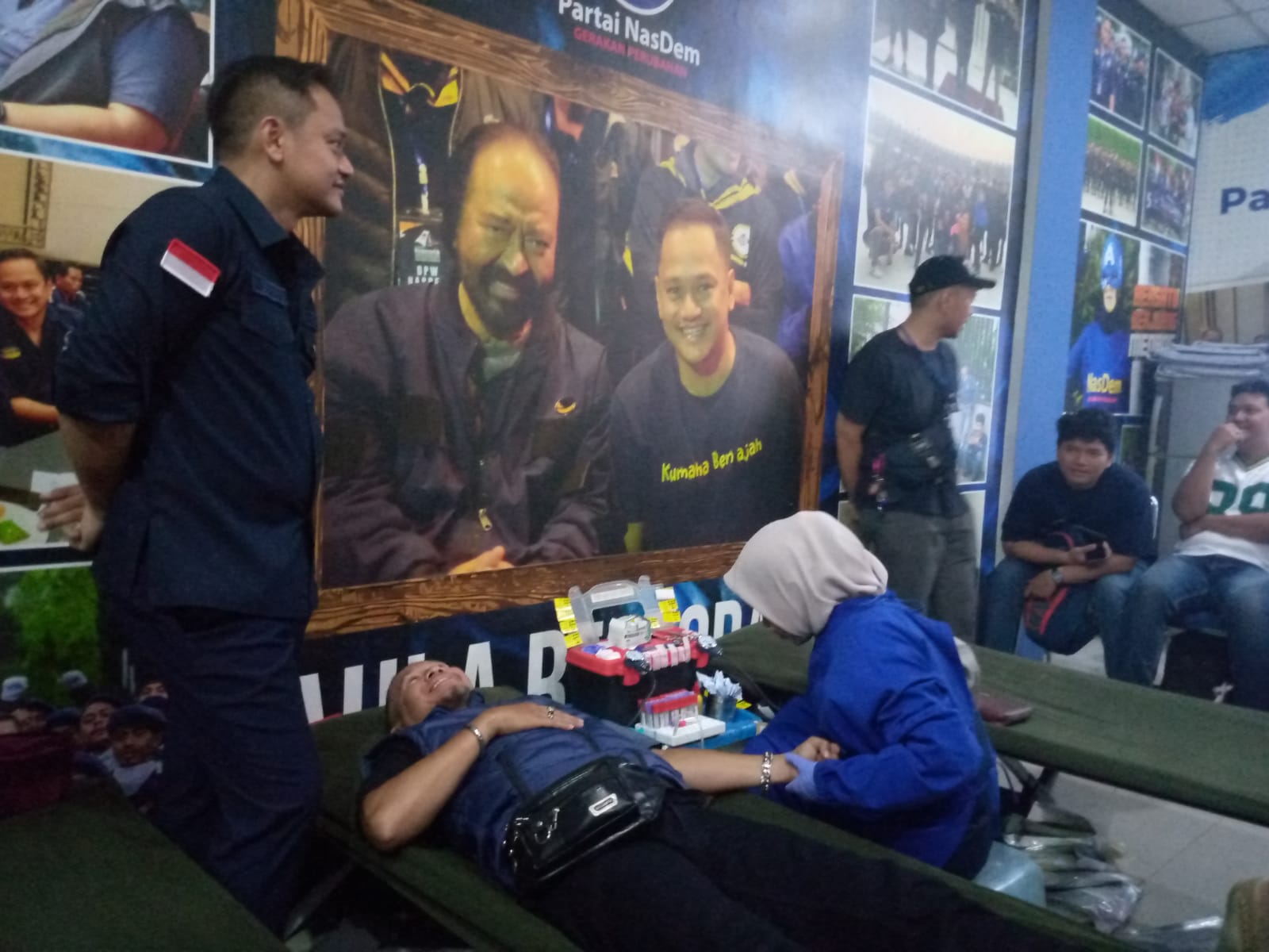 Partai Nasdem Kota Bogor, mengadakan donor datah dalam rangka HUT ke-14, Rabu 15 Oktober 2025.
