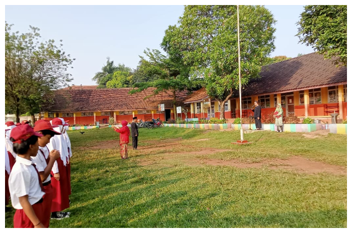 Kondisi lapangan di SDN Leuwiranji 05, Kecamatan Rumpin, Kabupaten Bogor.