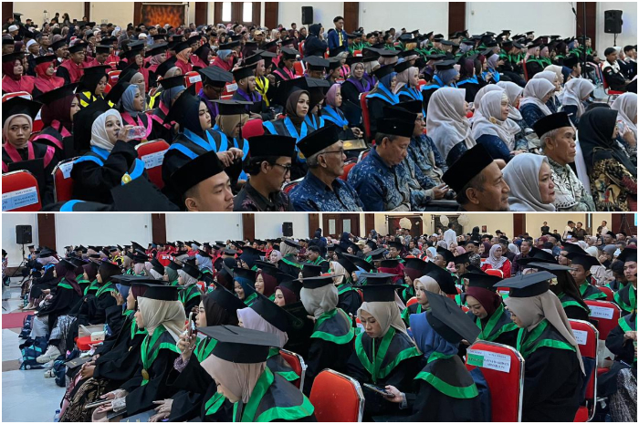 Momen berlangsungnya senat terbuka IAIN Laa Roiba.