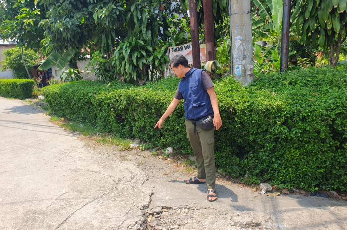 Lokasi remaja ditemukan meninggal di Kampung Tarikolot, Nanggewer, Cibinong, Kabupaten Bogor.