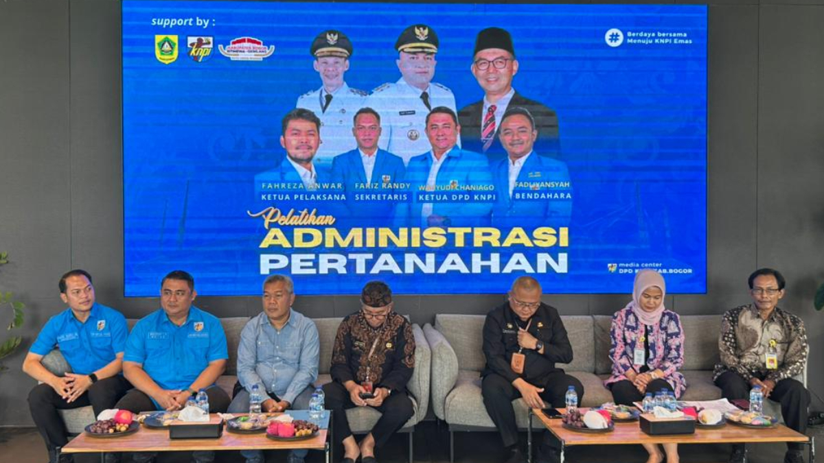 DPD KNPI Kabupaten Bogor bersama Dinas Perumahan Kawasan Permukiman dan Pertanahan (DPKPP) Kabupaten Bogor mengadakan Pelatihan Administrasi Pertanahan.
