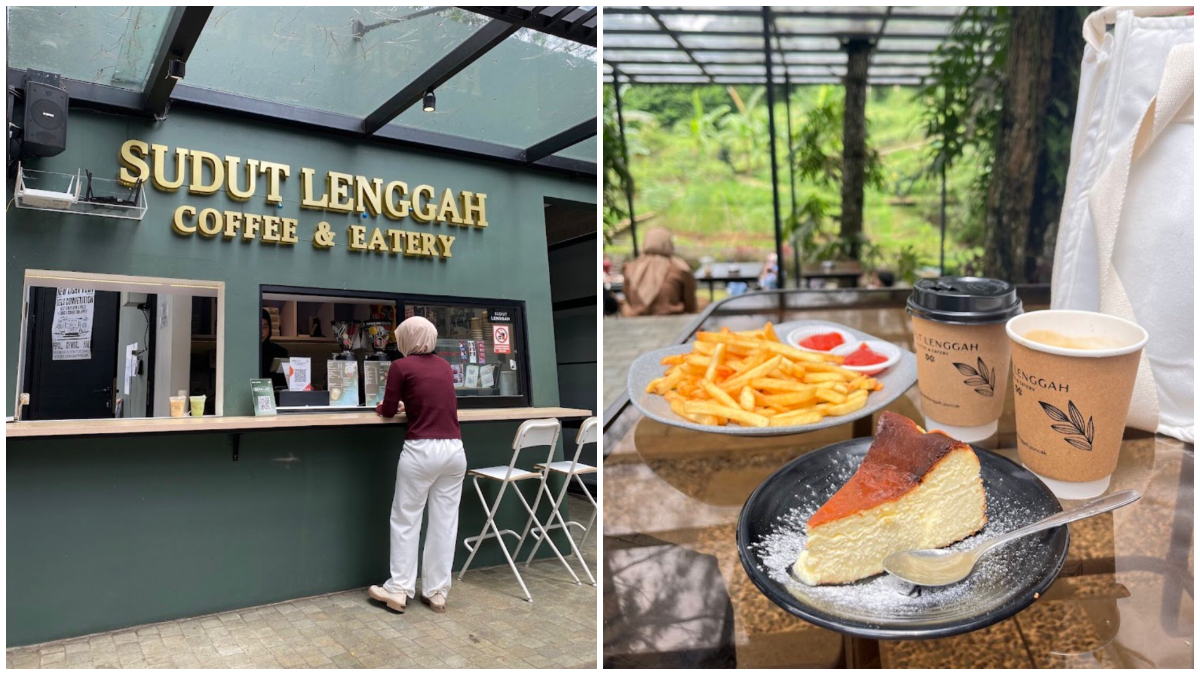 Suasana Sudut Lenggah Coffee and Eatery di kawasan Megamendung Bogor