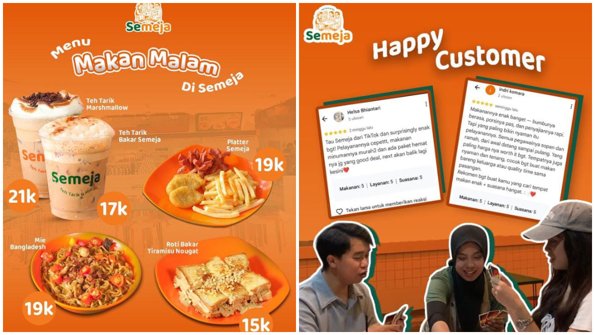 Menu murah meriah di Warkop Semeja Pakansari Bogor