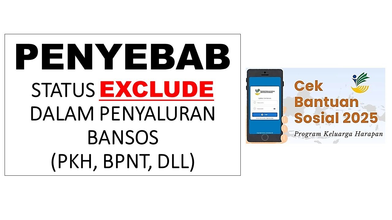 Ilustrasi. Status exclude KPM bansos.
