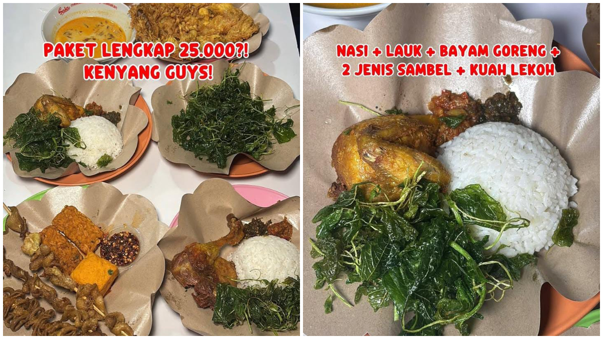 Menu yang ada di Ayam Bebek Siram Taman Heulang Bogor
