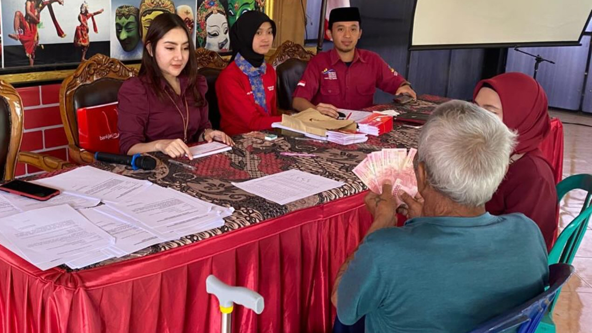 Ilustrasi penyaluran bansos PKH BPNT