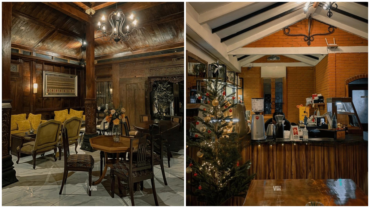 Suasana ruangan indoor dari Cafe Joglo Juanda