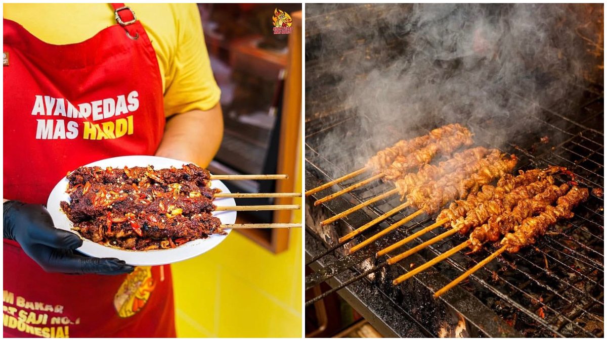 Sate Kulit Jumbo dari Ayam Pedas Mas Hardi di Kota Depok