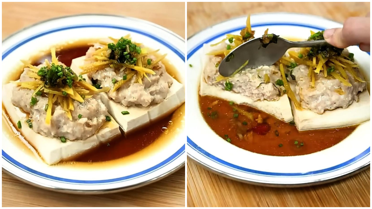 Resep Tahu Kukus Ayam Giling dari Chef Devina Hermawan.