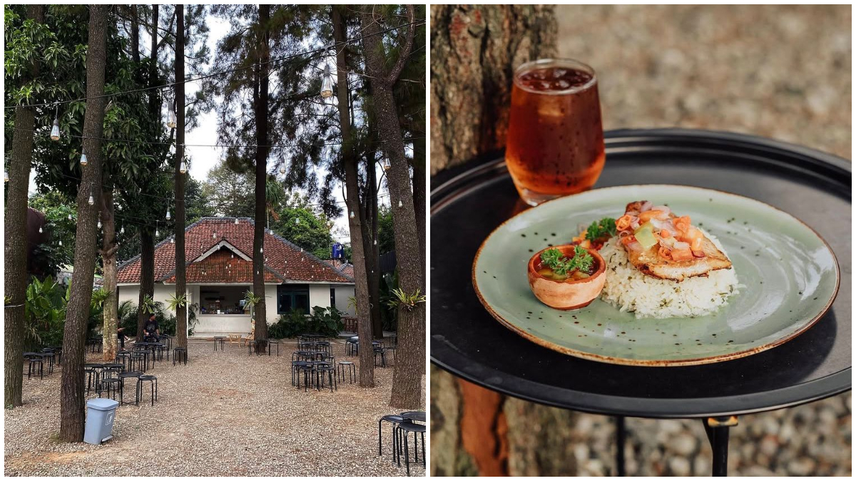 Tampak suasana The Pine By Moksha di Kota Depok dan menu yang disajikan.