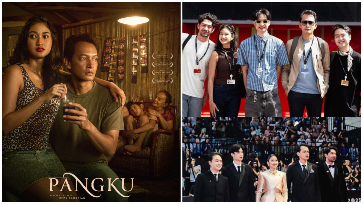 Potret Reza Rahadian (Sutrada) dan Para Pemain Film PANGKU di Busan International Film Festival 2025.