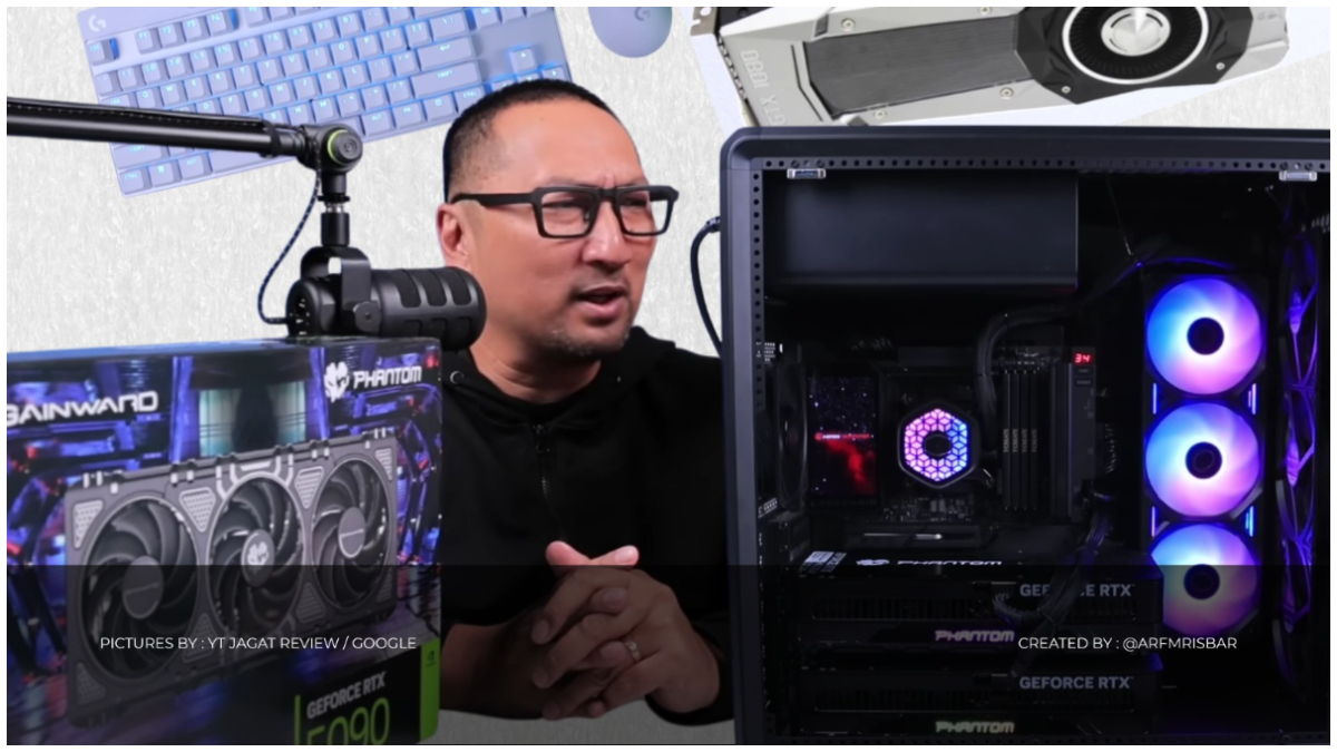 Komputer high-end yang dirakit oleh Agres berkolaborasi dengan Gainward.