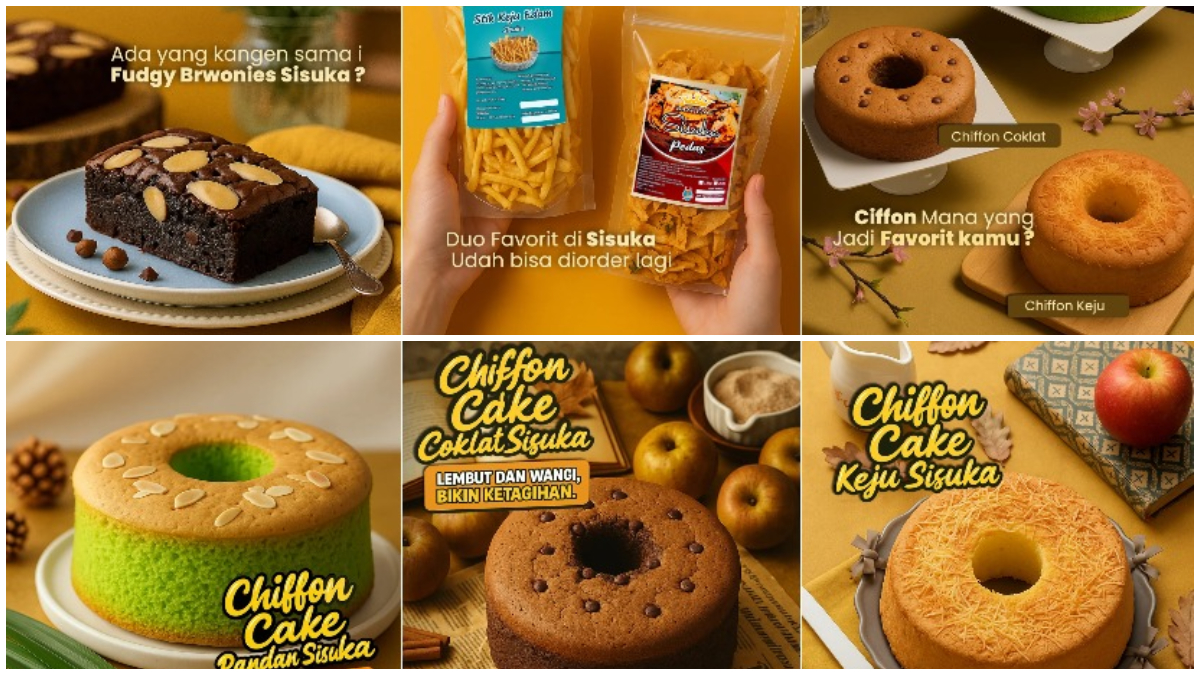 Beragam kue yang tersedia di Sisuka Cookies.