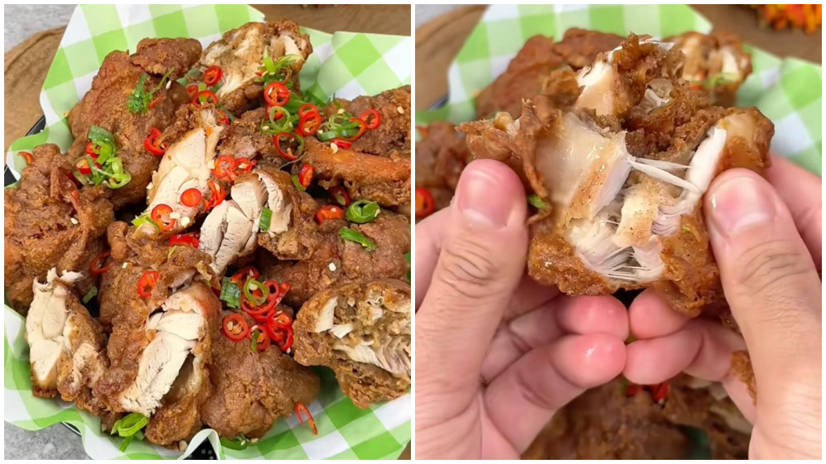 Ayam Goreng Gohyong ala Chef Firhan yang telah matang dan siap disantap