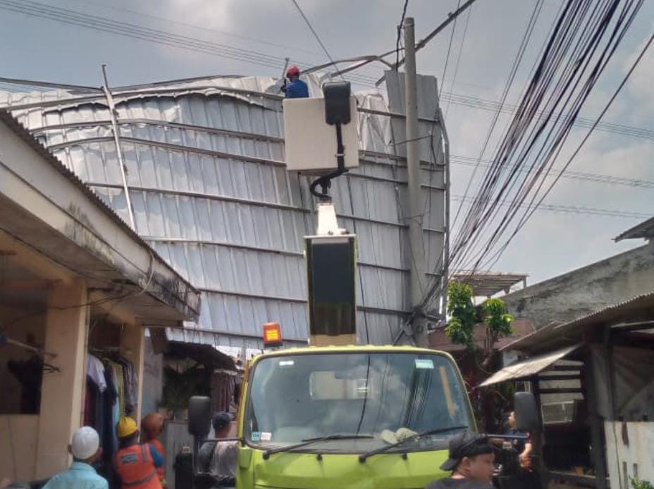 Salah satu titik terdampak bencana di Kota Depok