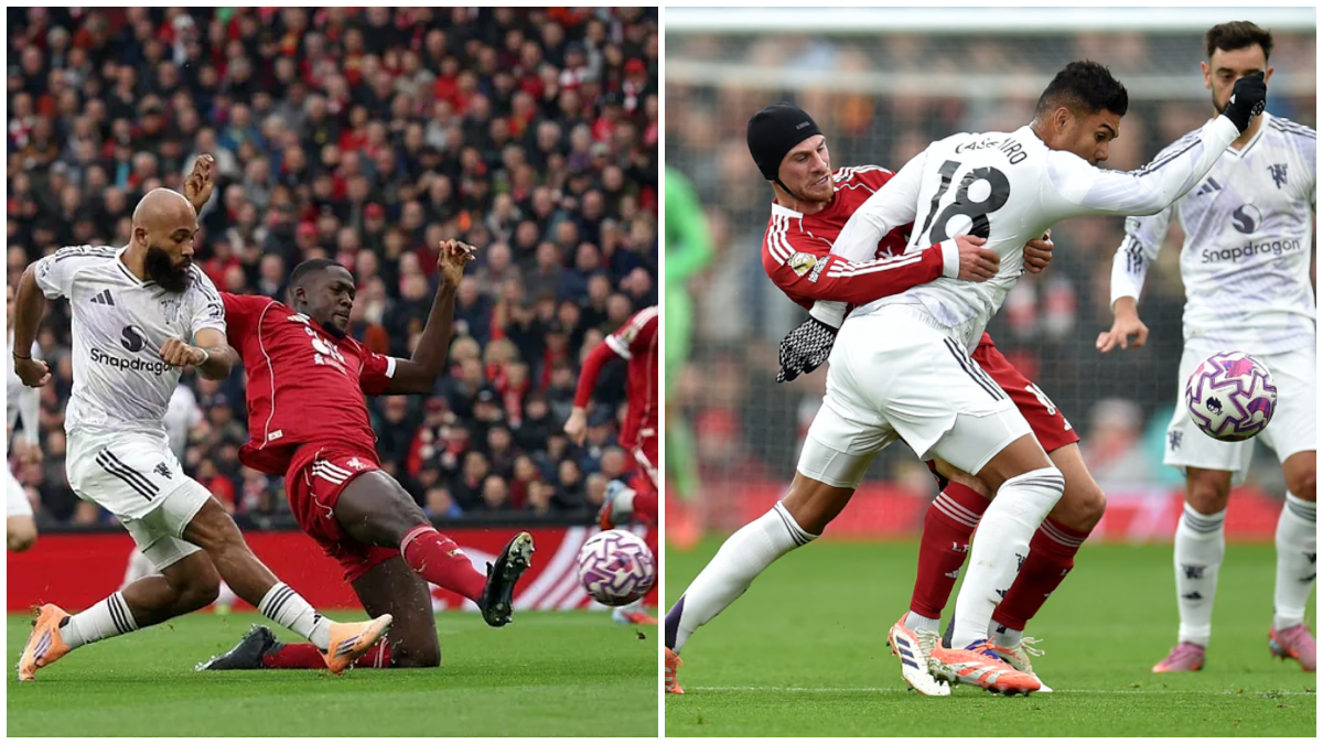 Laga panas saat Liverpool menjamu Manchester United di Anfield Minggu 19 Oktober 2025.