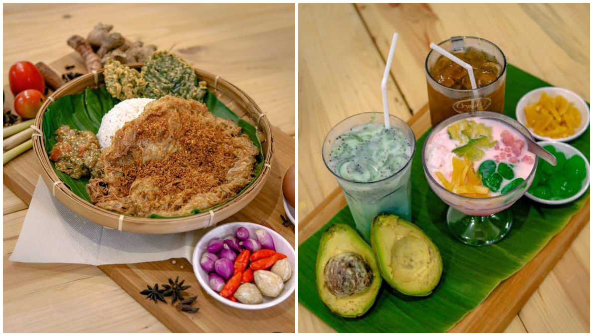 Menu makanan dan minuman yang disajikan di Dadar Rempah, Pakansari Bogor