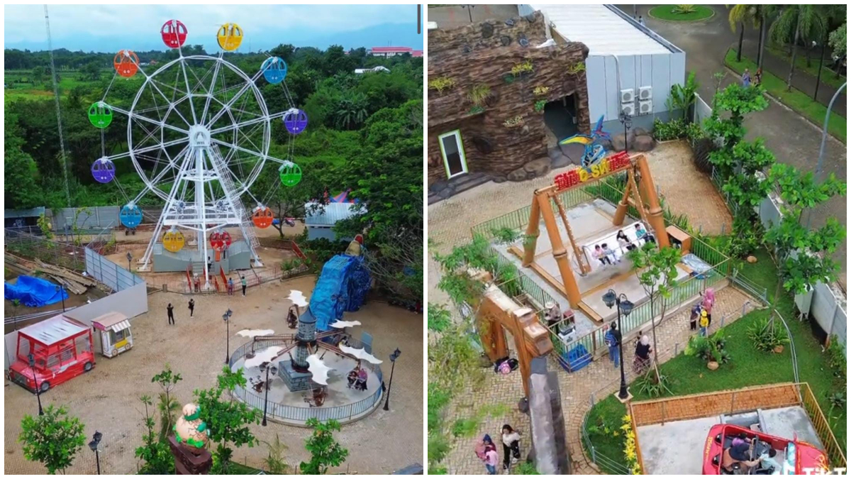 Suasana Tempat Wisata Dinonesia Harvest City Cileungsi Bogor.