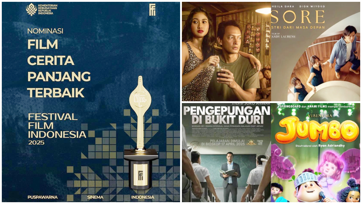 Daftar Film Indonesia yang masuk nominasi FFI 2025.