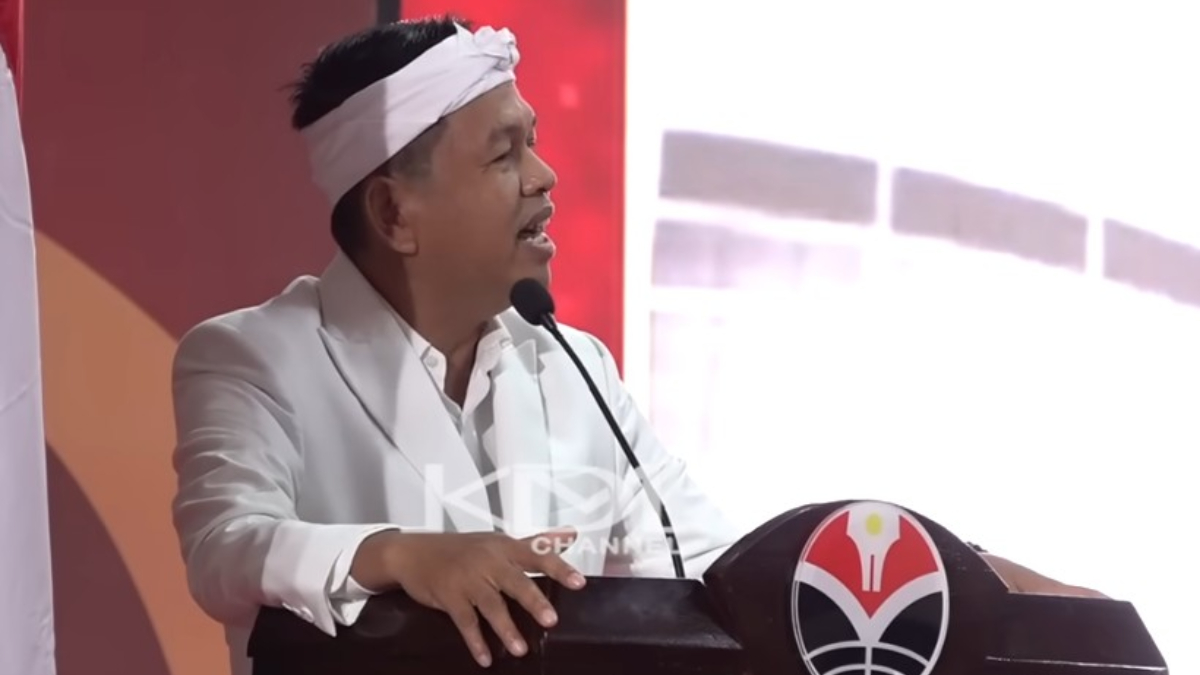 Gubernur Jawa Barat, Dedi Mulyadi saat ada di UPI.