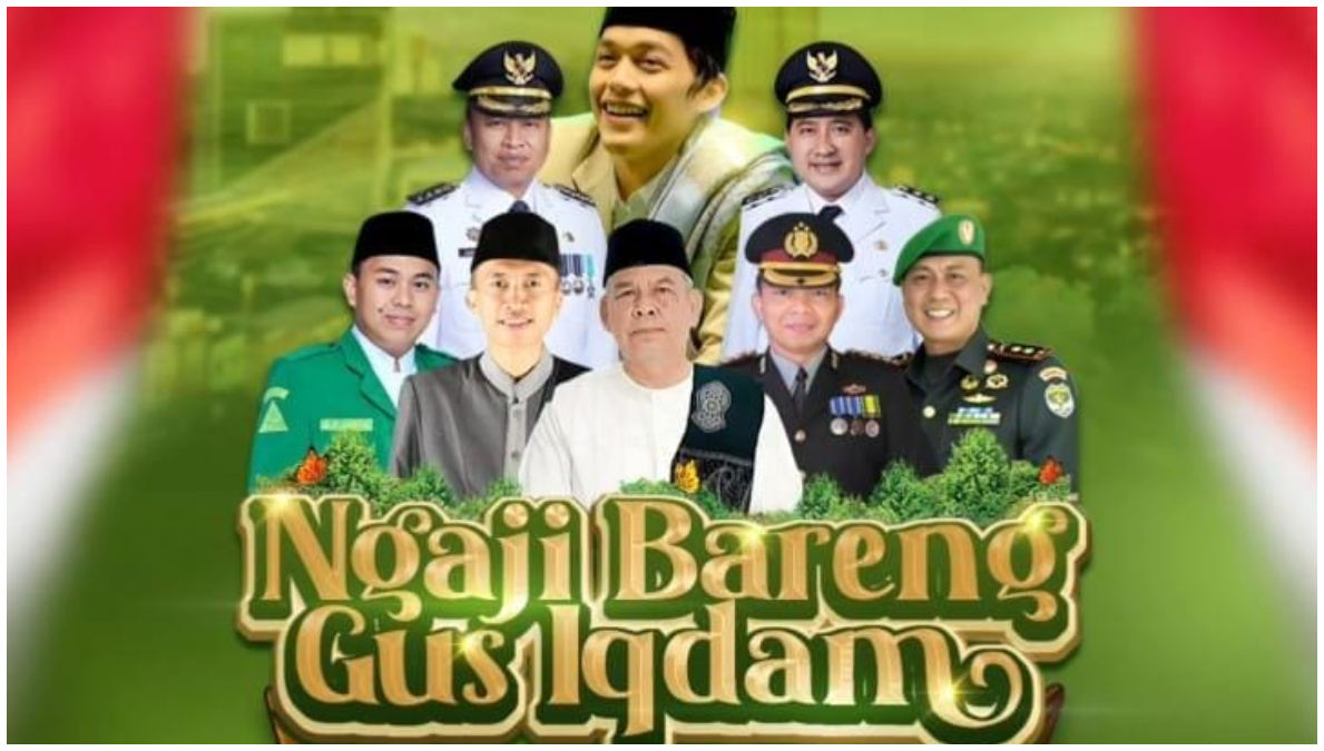 Ngaji bareng Gus Iqdam di Balai Kota Depok dalam rangka Puncak HSN 2025.
