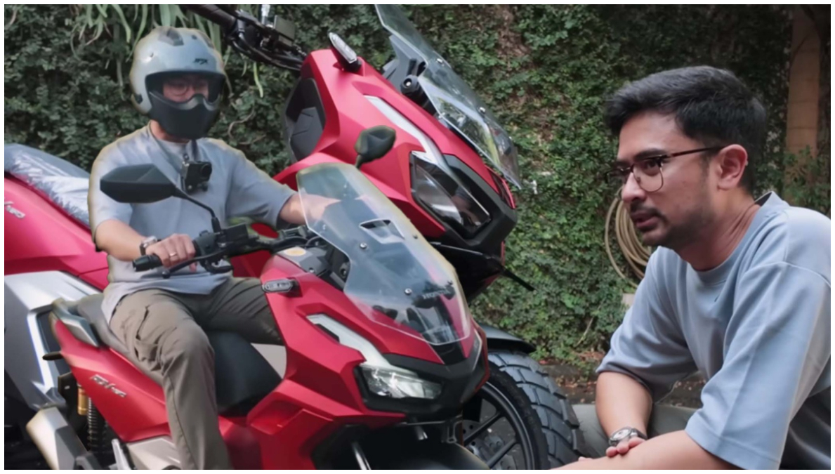 Youtuber Den Dimas dengan Honda ADV 160 terbaru untuk touring.