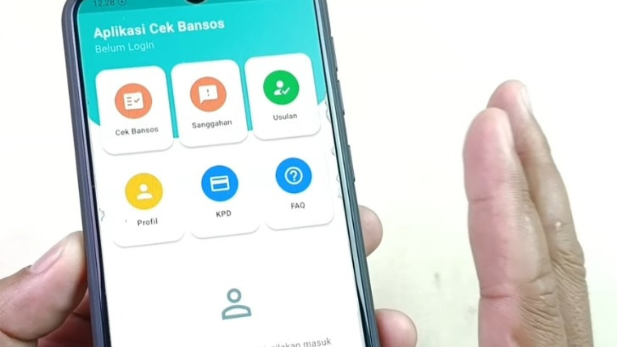 Ilustrasi aplikasi cek Bansos