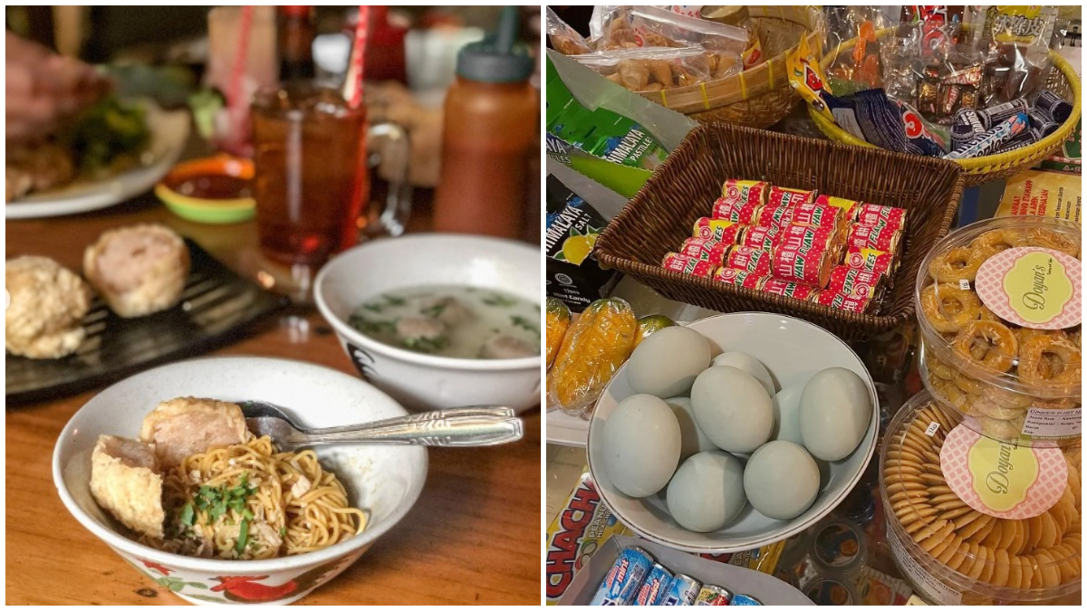 Sejumlah makanan yang disediakan di Toko You Kota Bandung.