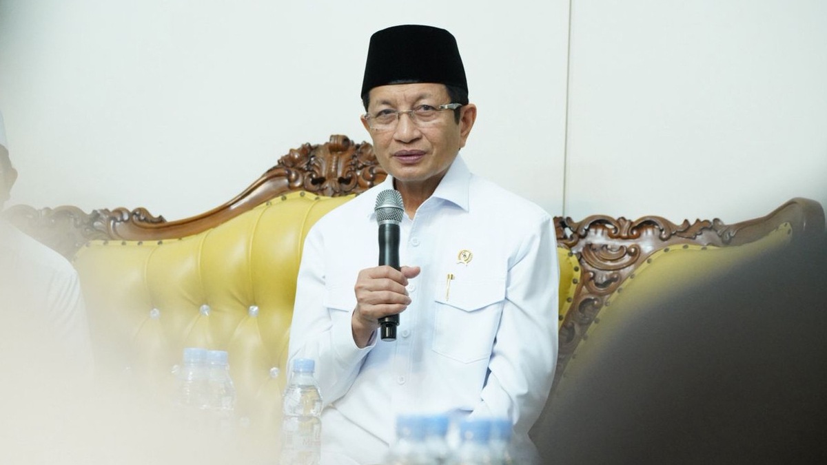 Menag Nasaruddin Umar saat menyampaikan perihal dana BOS dan BOP, untuk Madrasah dan RA.