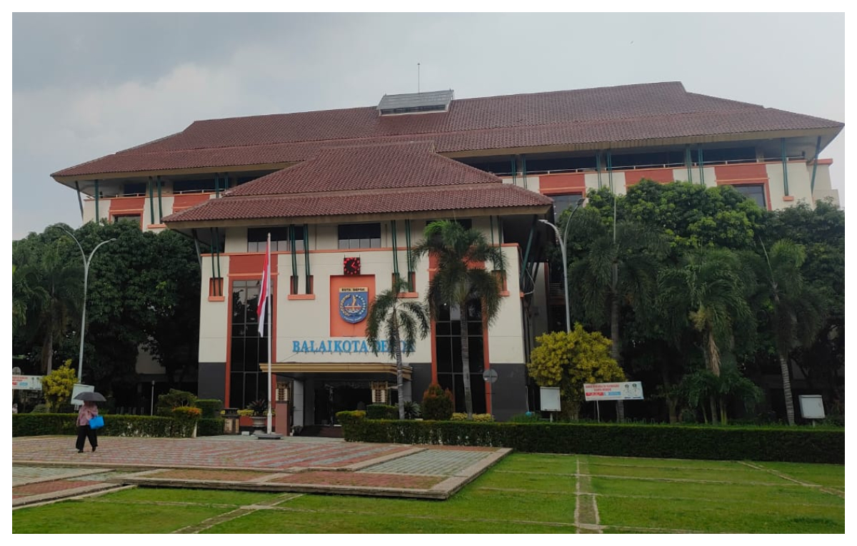 Ilustrasi Gedung Balaikota Depok. Pemkot Depok merubah jadwal WFH bagi pegawainya.