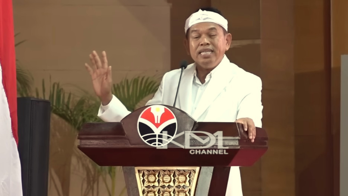 Gubernur Jawa Barat, Dedi Mulyadi menjelaskan tentang keunggulan orang Sunda saat di UPI.