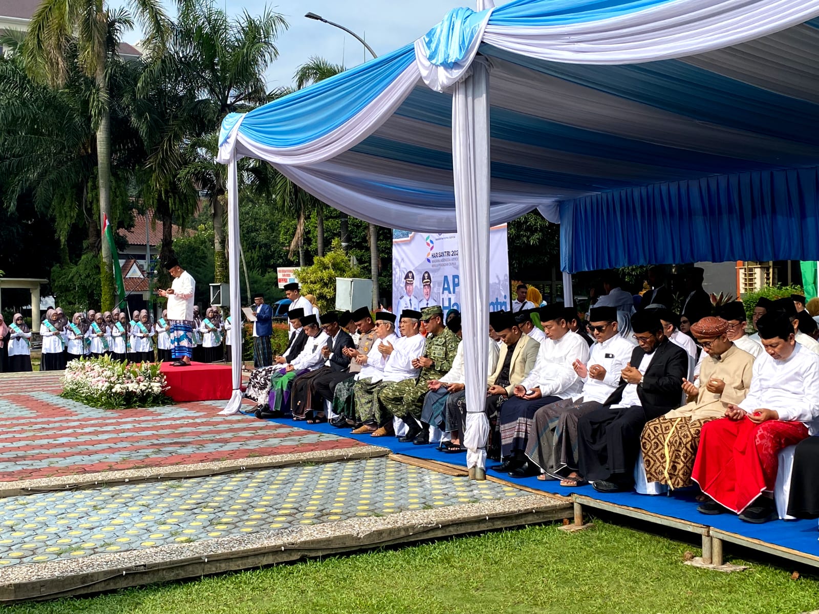 Kegiatan apel HSN 2025 di Kota Depok, Rabu 22 Oktober 2025.