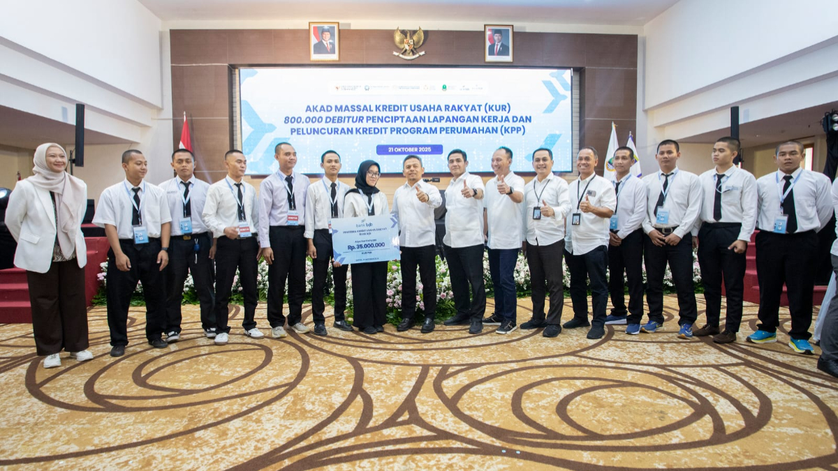 Bank bjb menjadi tuan rumah akad massal yang digelar di&nbsp;Gedung DIBALEKA 2, area Pemerintahan Kota Depok.