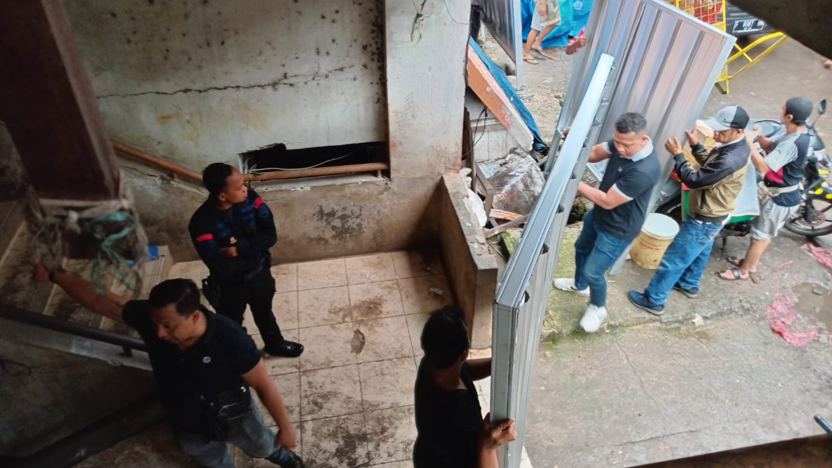 Suasana Pasar Bogor saat dilakukan penutupan, Kamis, 23 Oktober 2025.