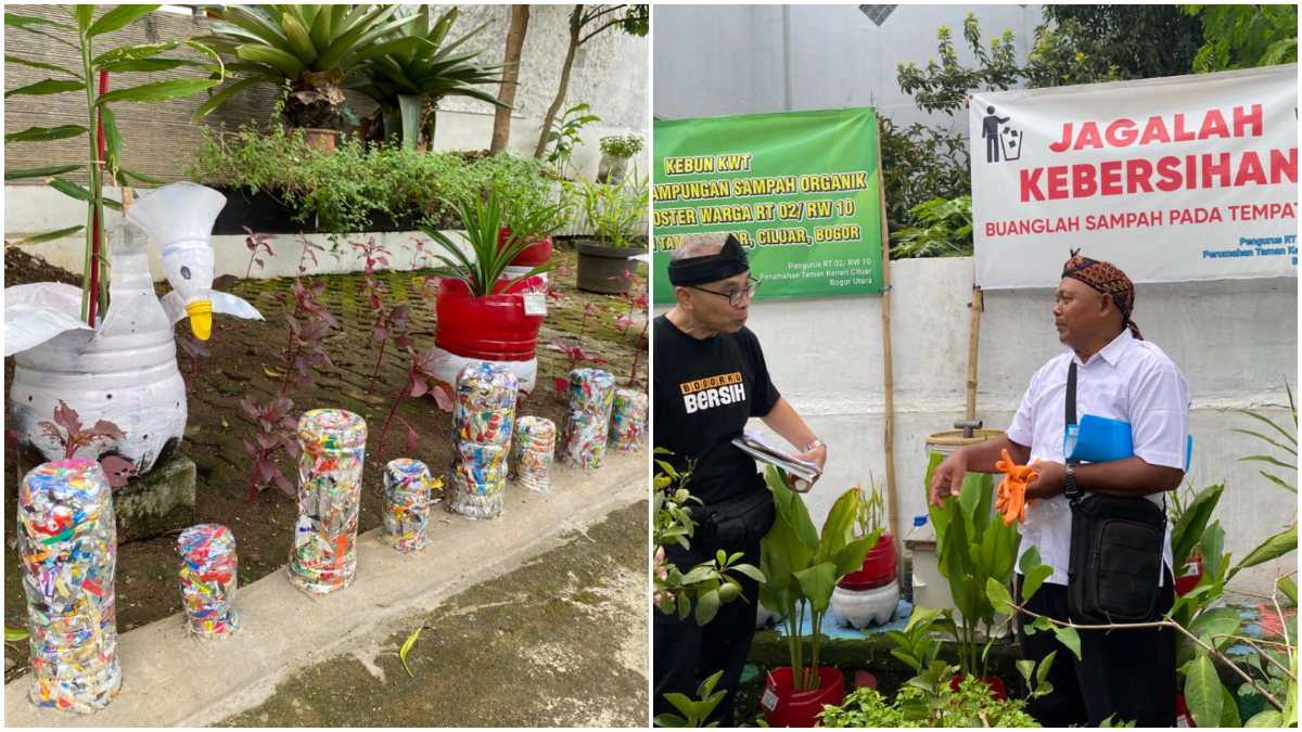 Warga RT 02 RW 10 Perumahan Taman Kenari, Kelurahan Ciluar, Kecamatan Bogor Utara mengikuti penilaian akhir Bogorku Bersih 2025.